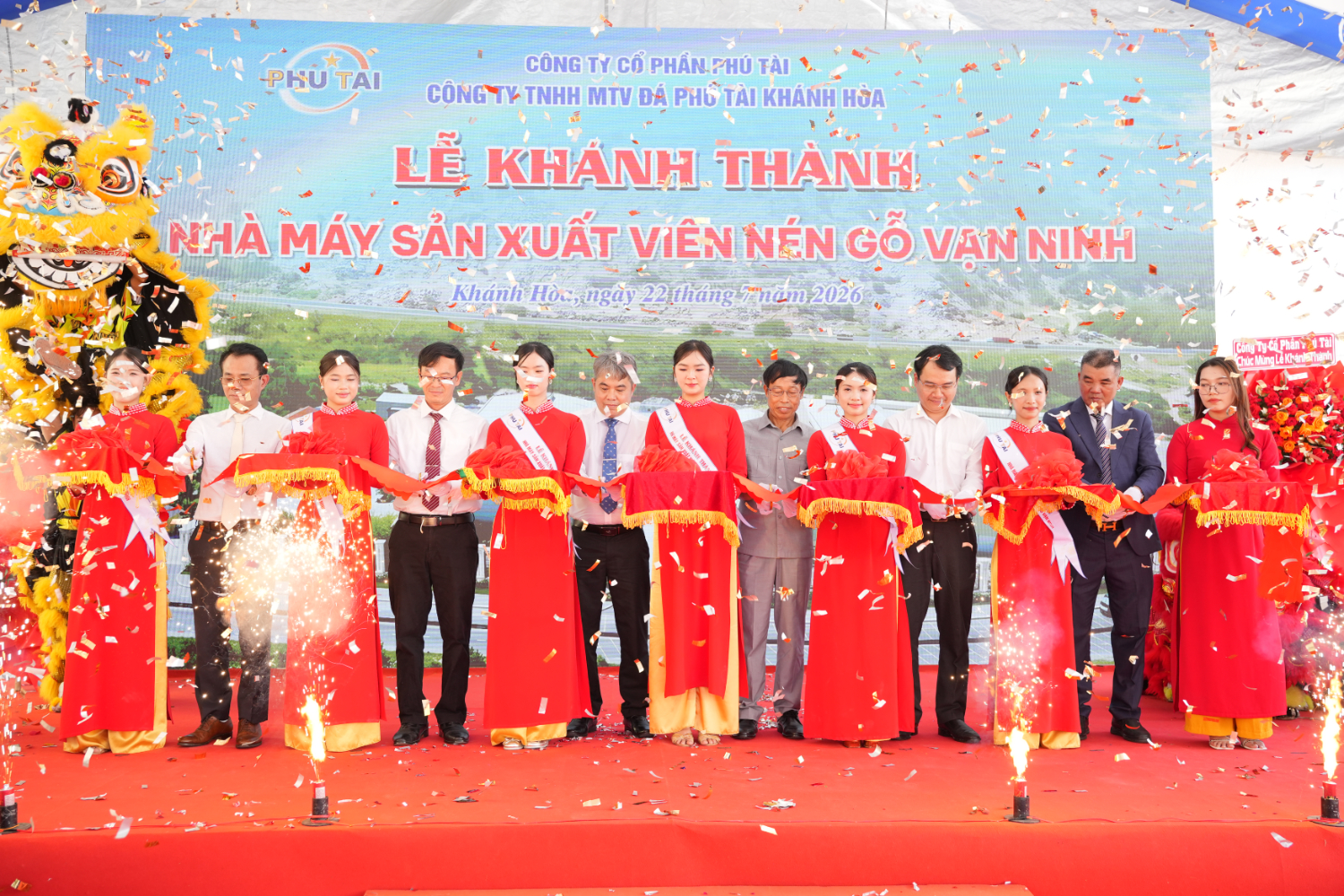 Phú Tài Khánh Thành Nhà Máy Viên Nén Gỗ Thứ Ba, Nâng Tổng Công Suất Lên 300.000 Tấn/Năm